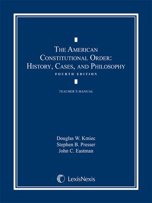 cover image of The American Constitutional Order
